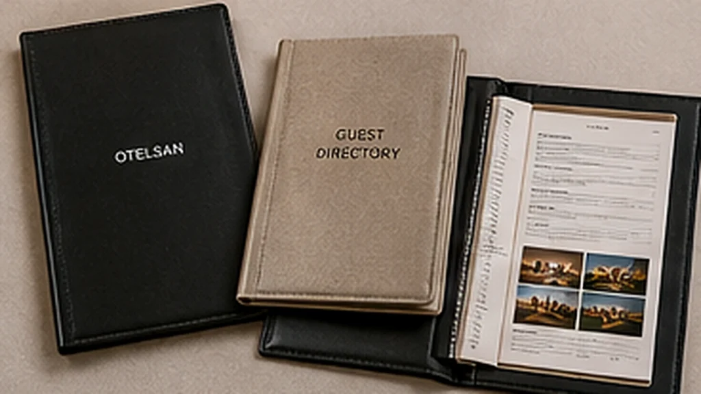 Guest directory positioned neatly in a premium hotel room