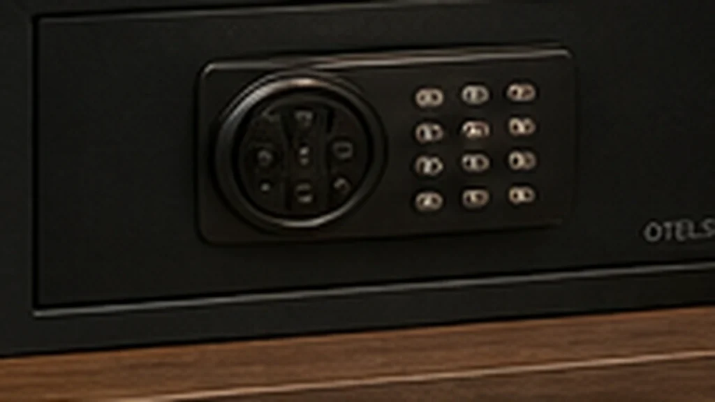 Bedside convenience and small guest equipment in hotel room