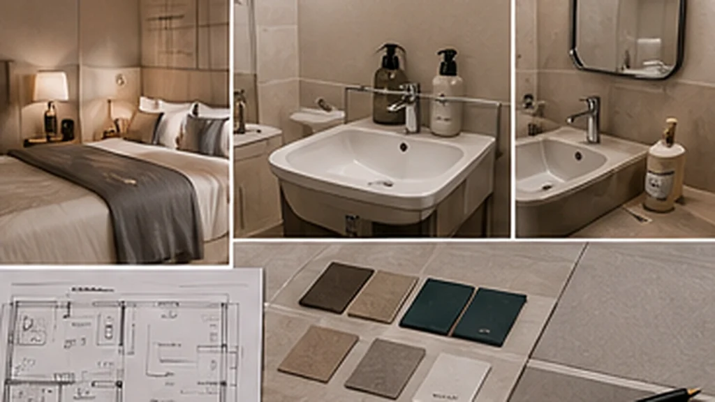 Professional premium hotel mock-up guest room with coordinated equipment