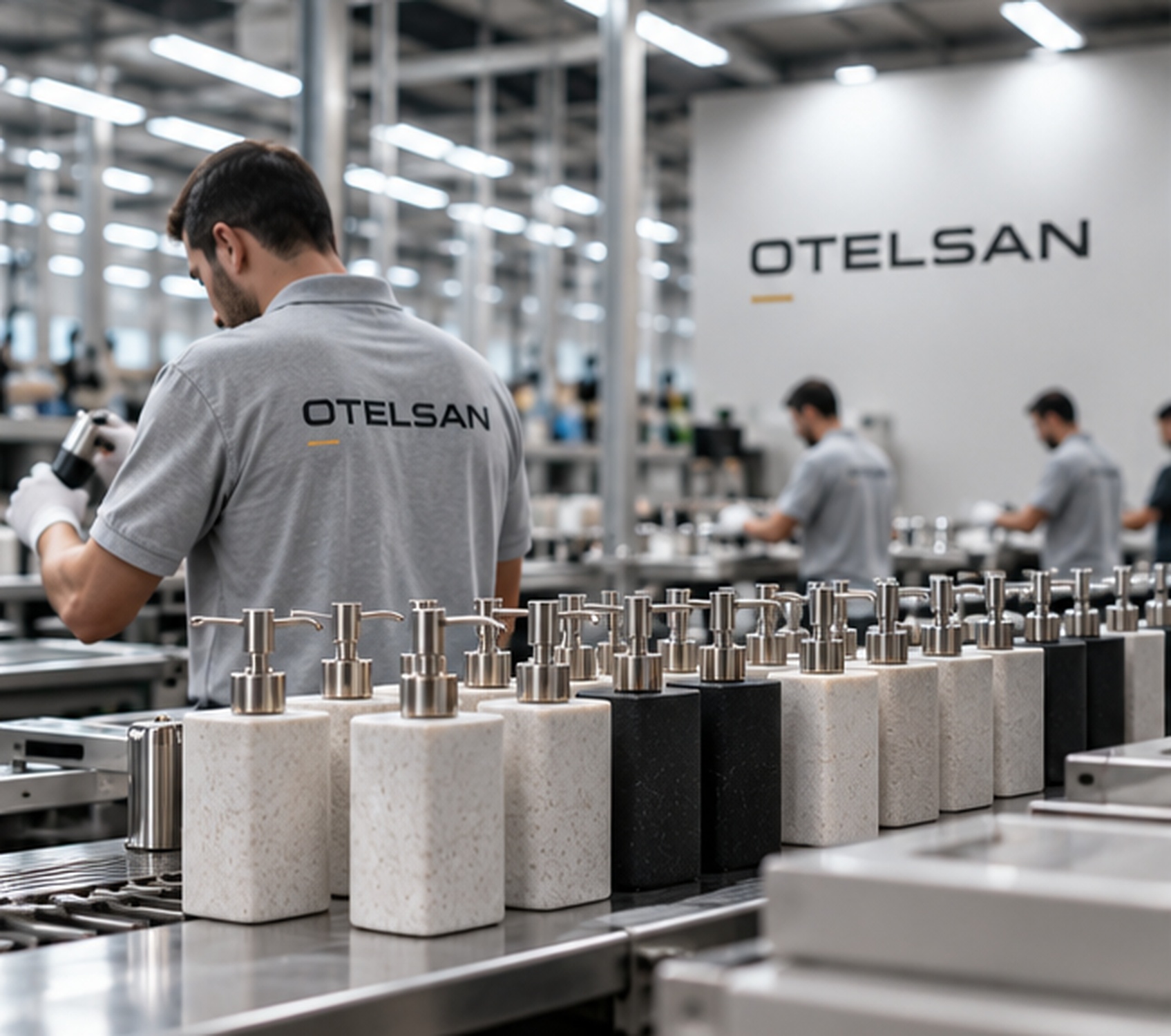 OTELSAN hotel bathroom equipment production, assembly and quality control for hospitality projects